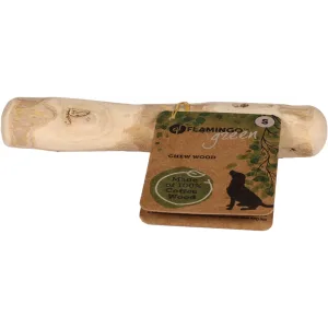Flamingo Natural Chewy Wood Dog Toy