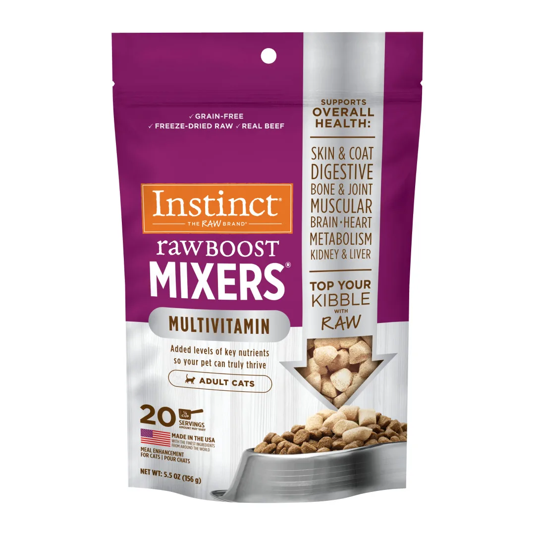 Instinct Raw Boost Mixers Multivitamin for Adult Cats Freeze-Dried Cat Food Topper