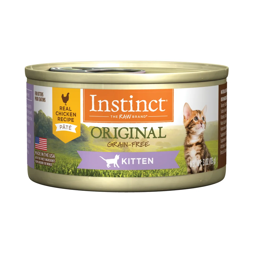 Instinct Original Real Chicken Grain-Free Wet Kitten Food, 85g