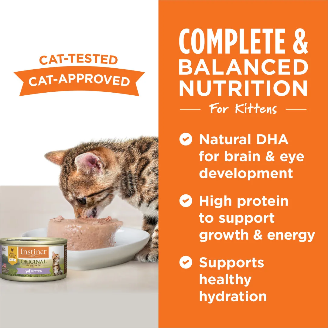 Instinct Original Real Chicken Grain-Free Wet Kitten Food, 85g - Image 2
