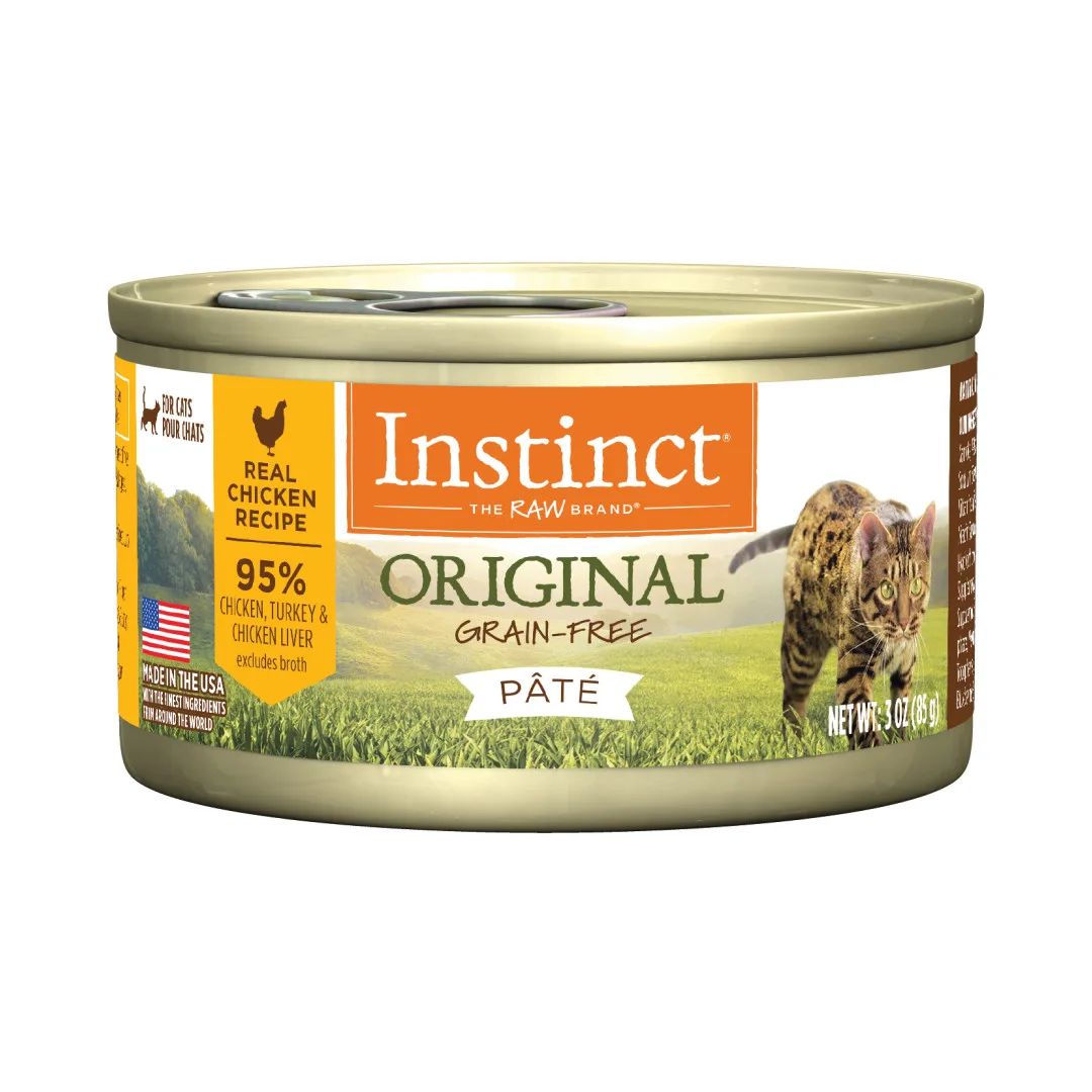 Instinct Original Real Chicken Pate Grain-Free Wet Cat Food, 85g