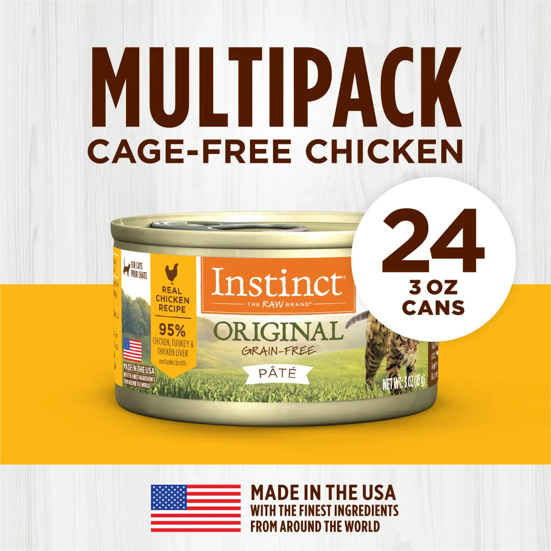 Instinct Original Real Chicken Pate Grain-Free Wet Cat Food, 85g - Image 5