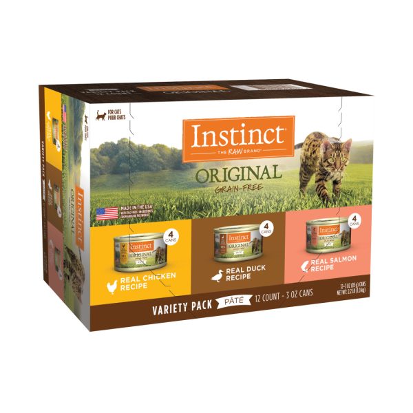 Instinct Original Variety Pack Wet Cat Food, 12 Cans