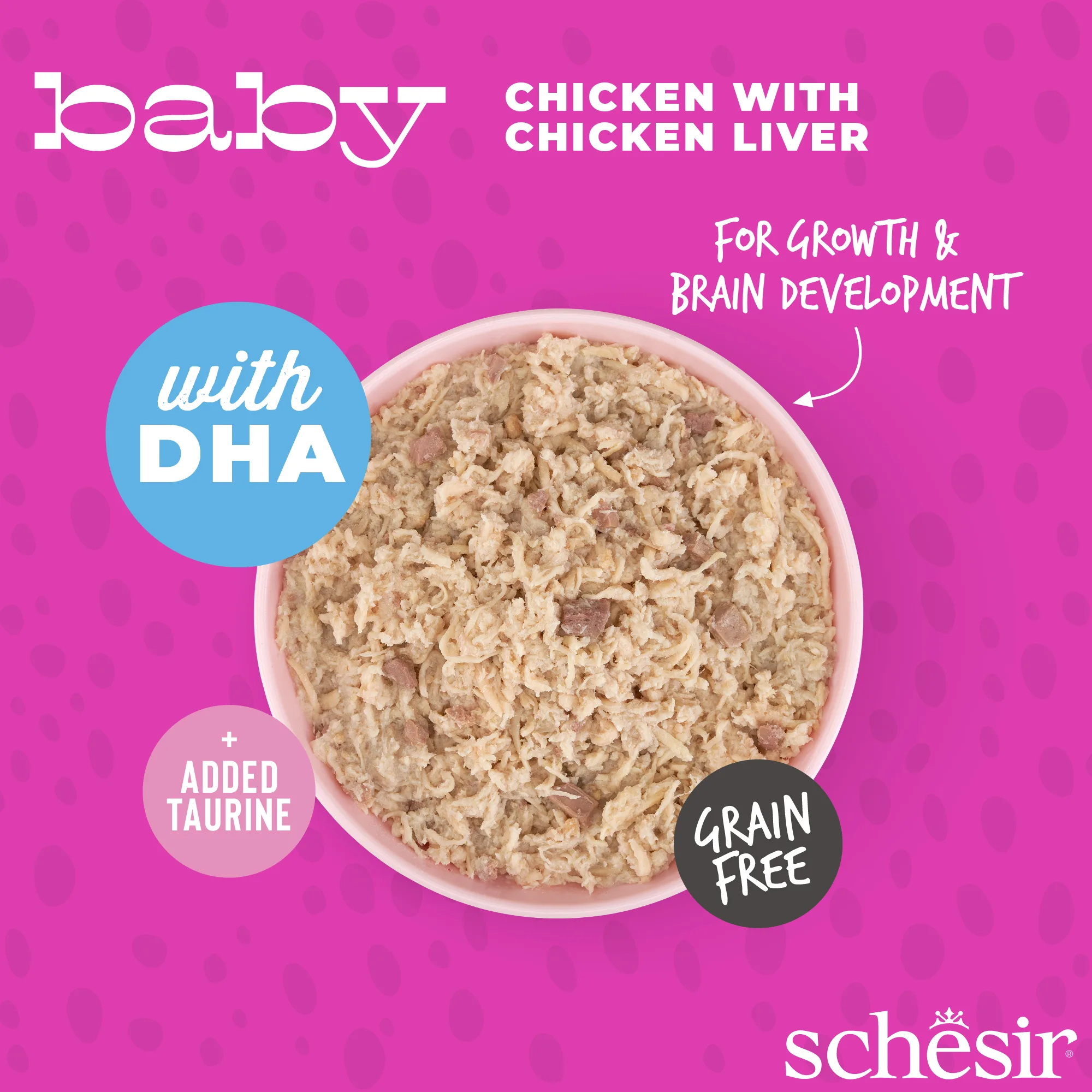 Schesir Baby Chicken with Chicken Liver in Broth 8+ Weeks Wet Kitten Food, 70g - Image 2