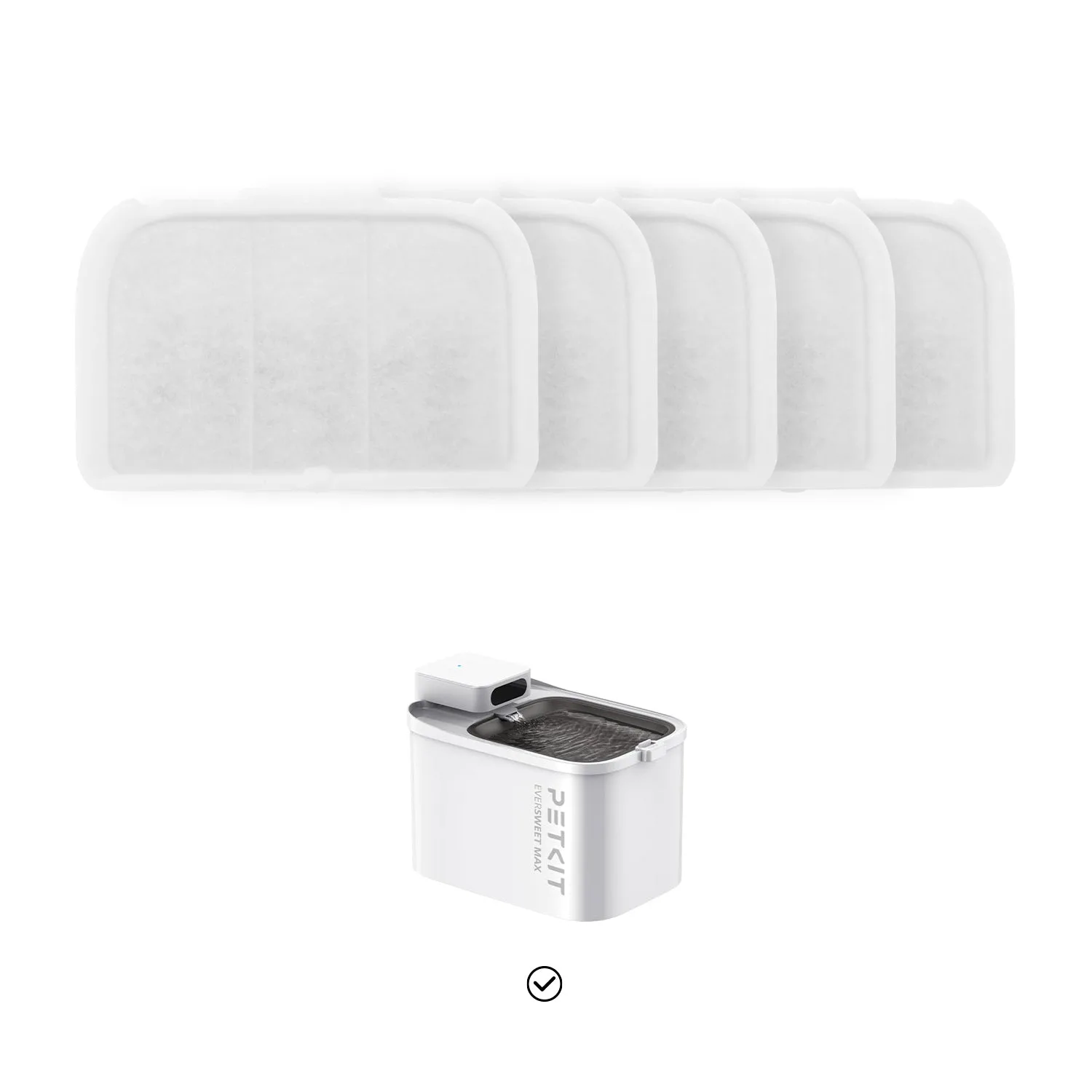 PetKit Chargeable Smart Water Fountain Filter (Only for Eversweet MAX), 5 Pieces - Image 2