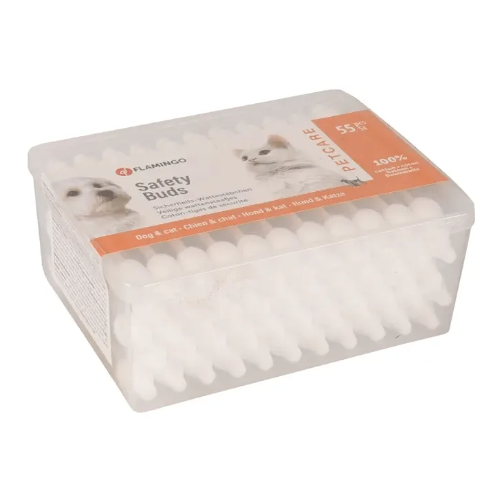 Flamingo Pet Safety Cotton Buds, 55 Pcs