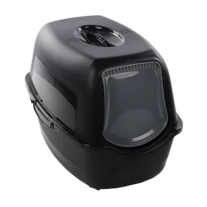 صندوق فضلات القطط فلامينقو ليكسي، كبير (39 × 56 × 39.5 سم) أسود