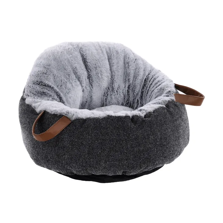 Flamingo Pofa Basket Cat Bed, Grey