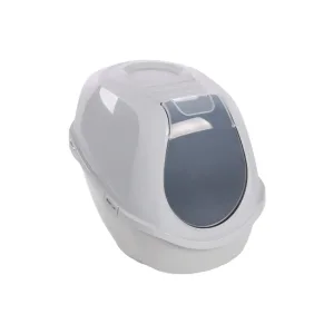 فلامينقو تريني صندوق فضلات القطط كبير جدًا (46 × 67 × 49 سم)، رمادي