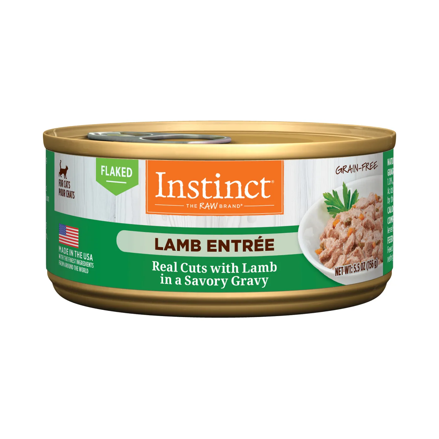 Instinct Lamb Entree Grain-Free Flaked Wet Cat Food, 85g