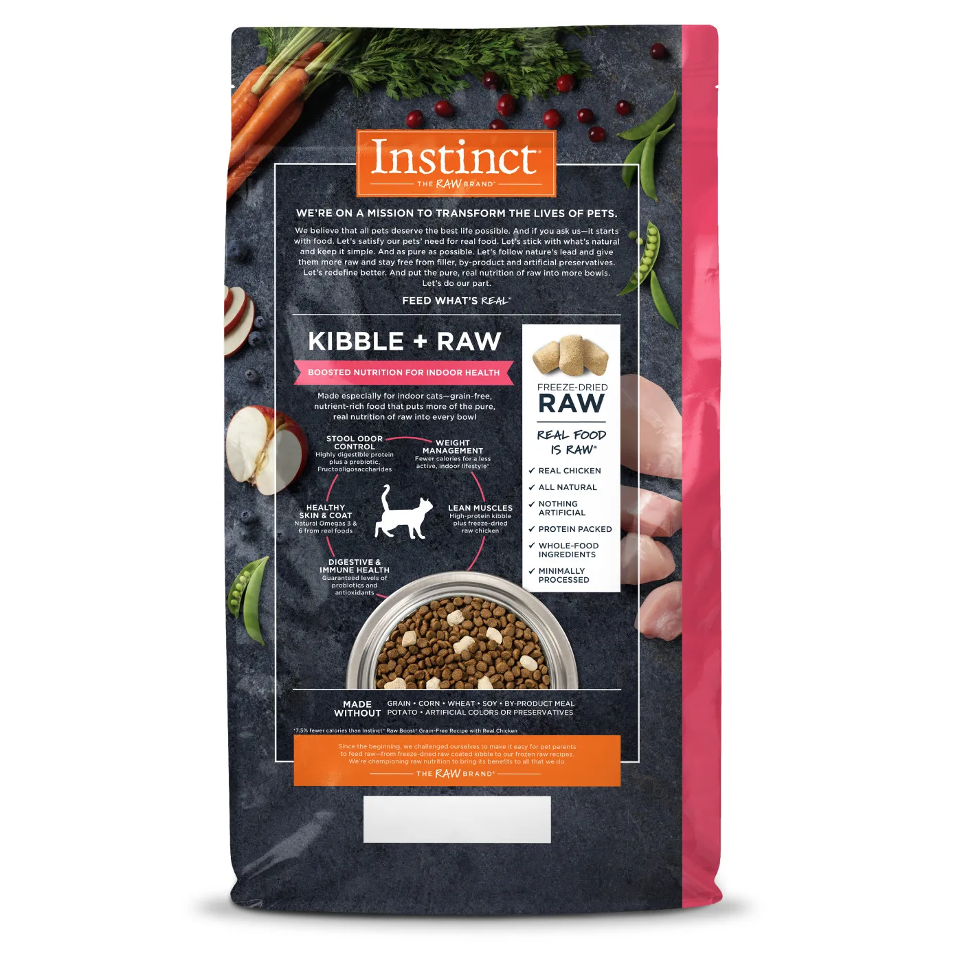 Instinct Raw Boost Indoor Health Chicken Dry Cat Food, 2.2kg - Image 3
