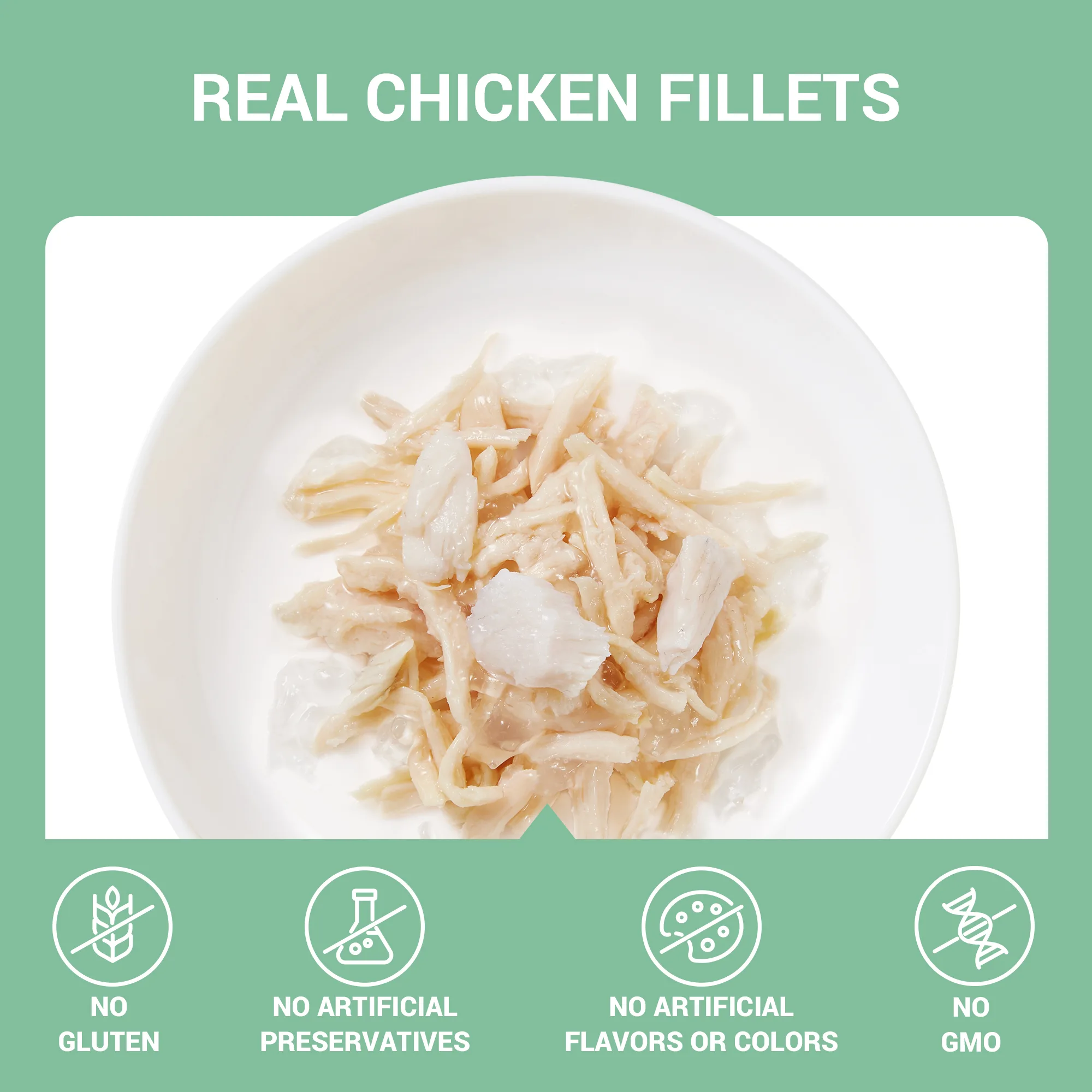 ⁦طعام قطط رطب شيزير بالدجاج مع القاروص في الجيلي، 70 جم⁩ - الصورة ⁦2⁩