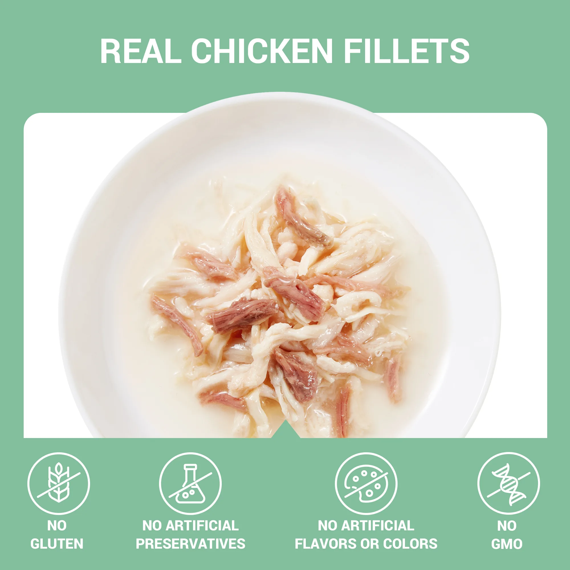 Schesir Chicken with Beef in Broth Wet Cat Food, 70g - Image 2