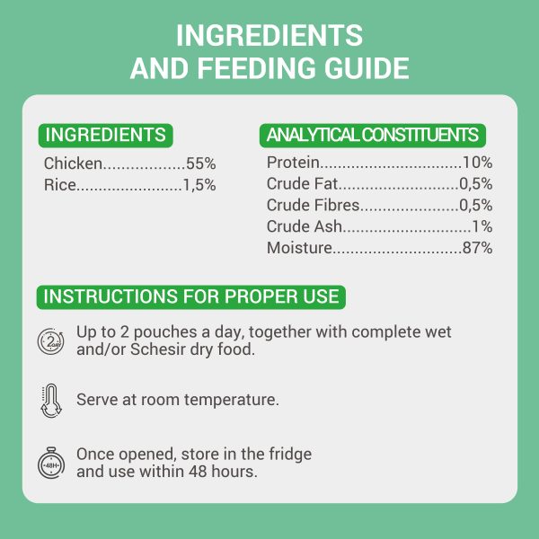 Schesir Chicken in Broth Wet Cat Food, 70g - Image 4