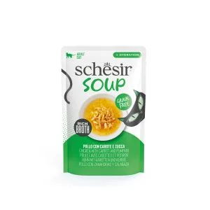 Schesir Soup Chicken with Pumpkin Wet Cat Food, 40g