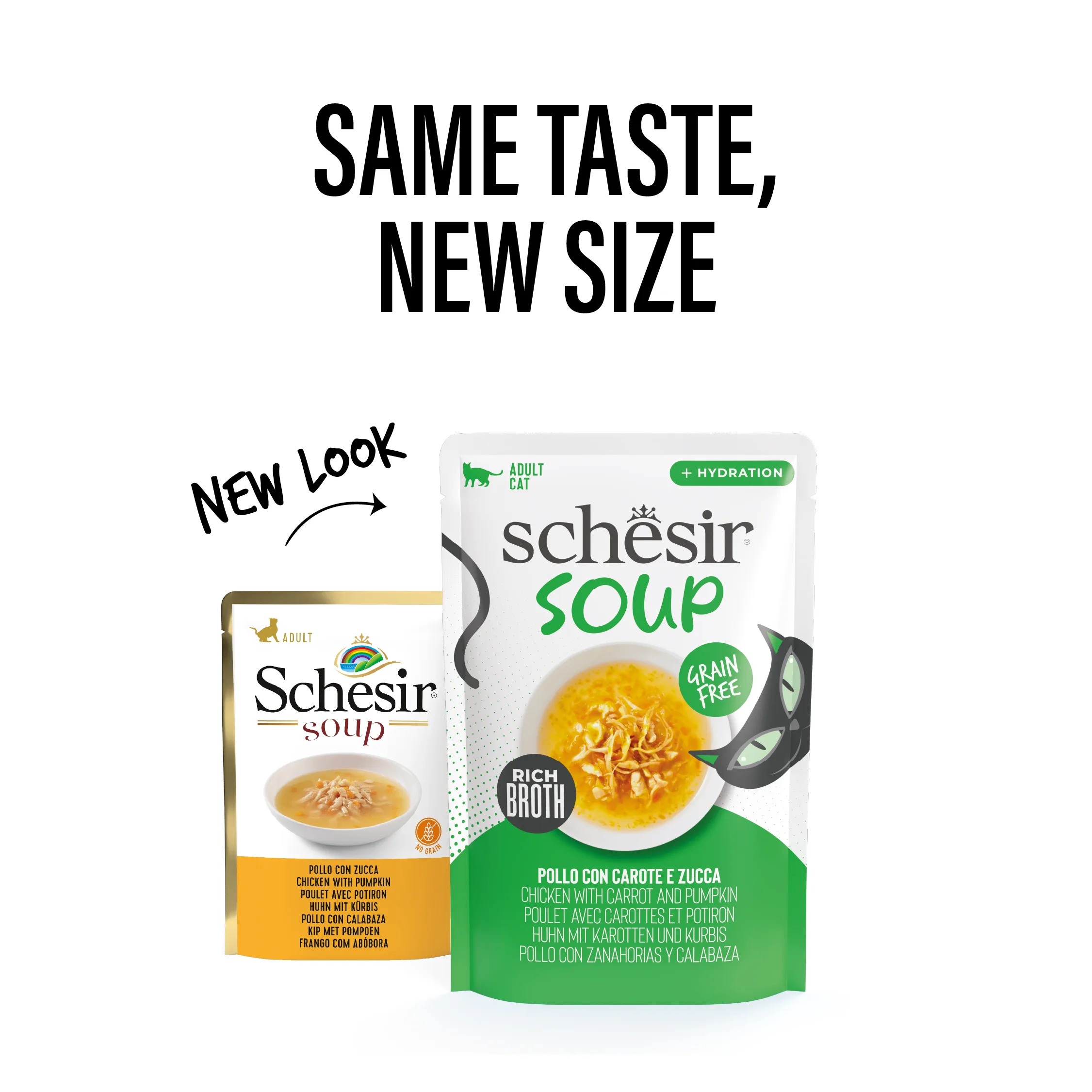 Schesir Soup Chicken with Pumpkin Wet Cat Food, 40g - Image 5