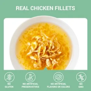 Alternative view of Schesir Soup Chicken with Pumpkin Wet Cat Food, 40g