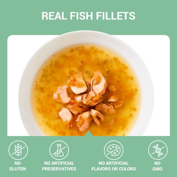 Schesir Soup Salmon with Carrots Wet Cat Food, 40g - Image 2