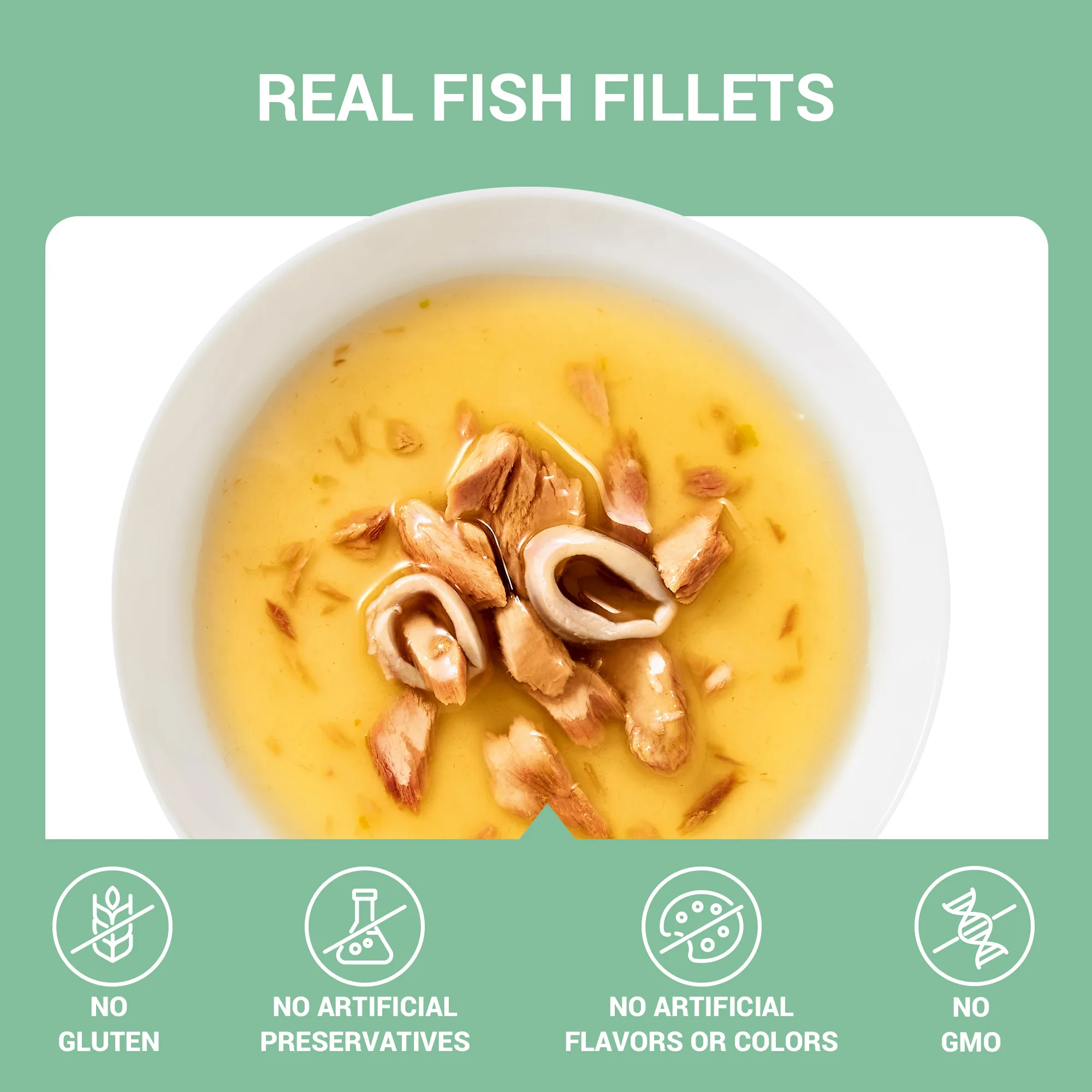 Schesir Soup Tuna with Squid Wet Cat Food, 40g - Image 2