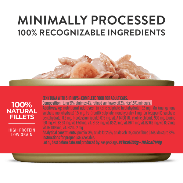 Schesir Complete Nutrition Tuna with Shrimps in Jelly Wet Cat Food, 140g - Image 2
