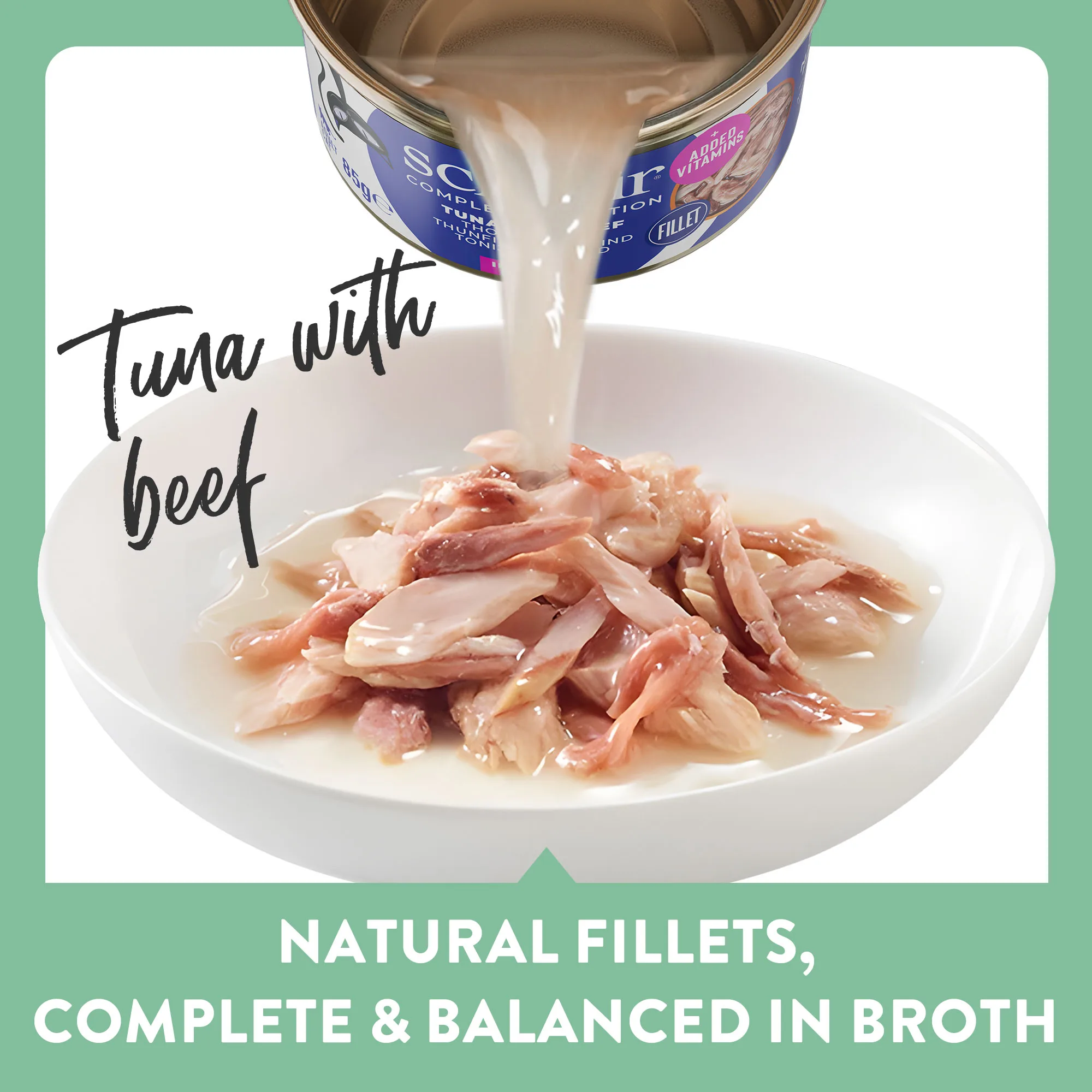 Schesir Complete Nutrition Tuna with Beef in Broth Wet Cat Food, 85g - Image 4