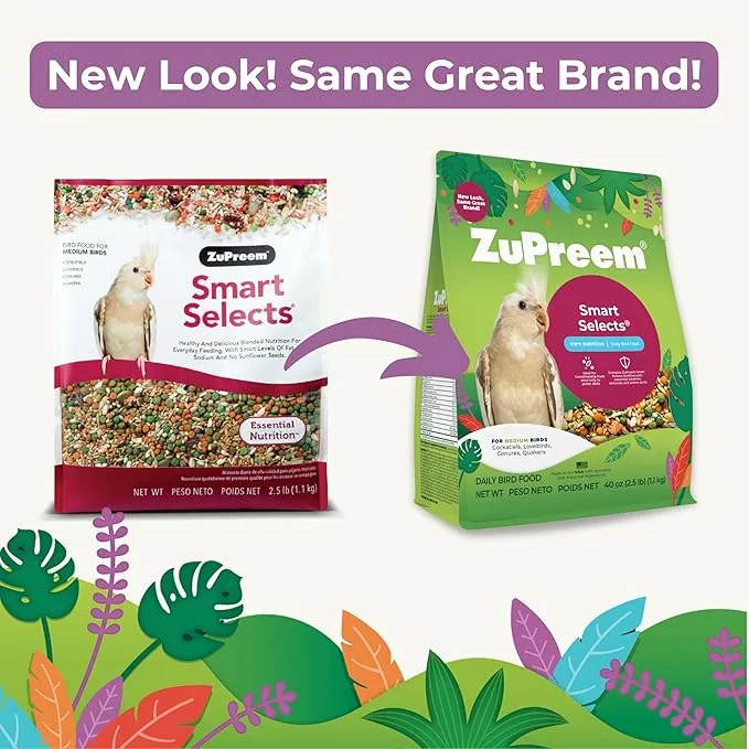 Zupreem Smart Select Cockatiels 2.5lb - Image 2