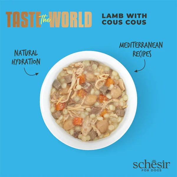 Schesir Taste the World Lamb with Cous cous Wet Dog Food, 150g - Image 4