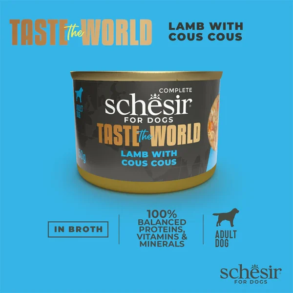 Schesir Taste the World Lamb with Cous cous Wet Dog Food, 150g - Image 5