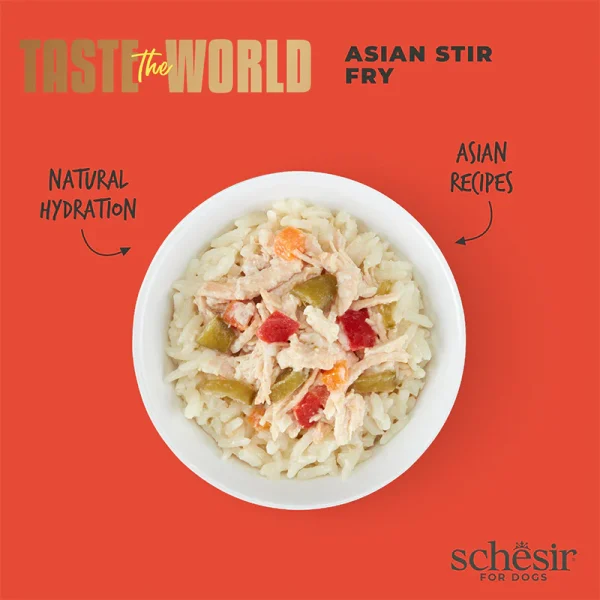 Schesir Taste the World Asian Stir Fry Wet Dog Food, 150g - Image 5