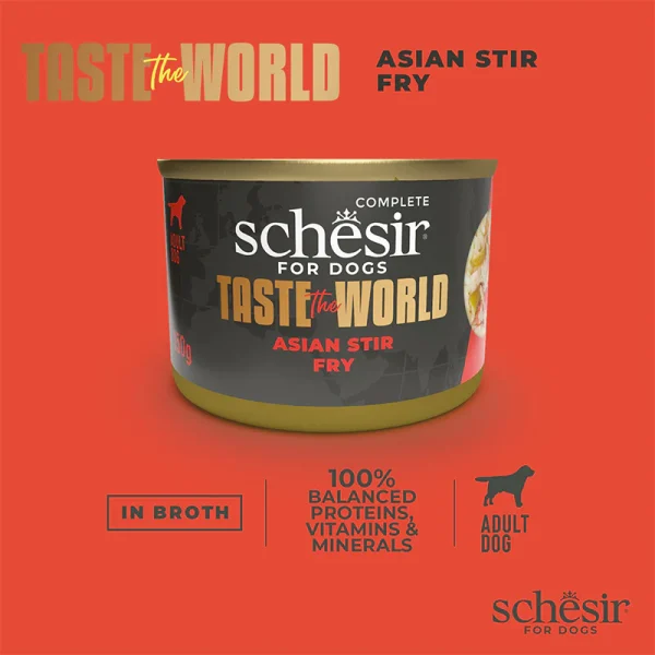 Schesir Taste the World Asian Stir Fry Wet Dog Food, 150g - Image 6