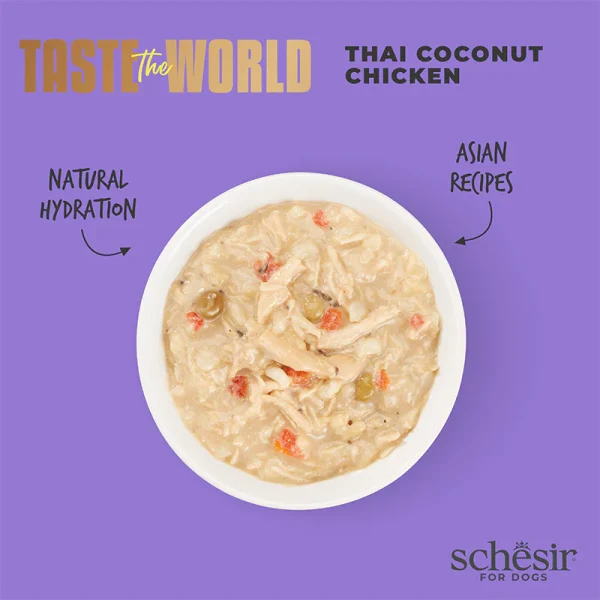 Schesir Taste the World Thai Coconut Chicken Wet Dog Food, 150g - Image 5