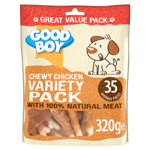 Good Boy Chicken Variety Value Pack, Dog Treats 320g