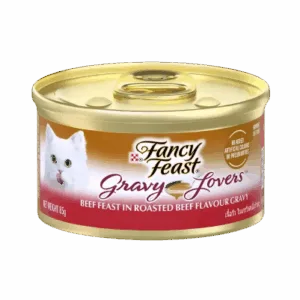 Fancy Feast Gravy Lovers Beef Feast in Roasted Beef Flavour Gravy Wet Cat Food, 85g