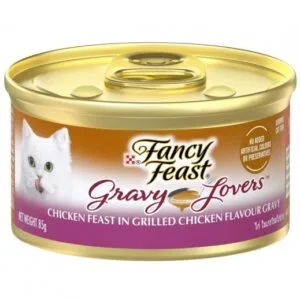 Fancy Feast Gravy Lovers Chicken Feast in Grilled Chicken Flavour Gravy Wet Cat Food, 85g