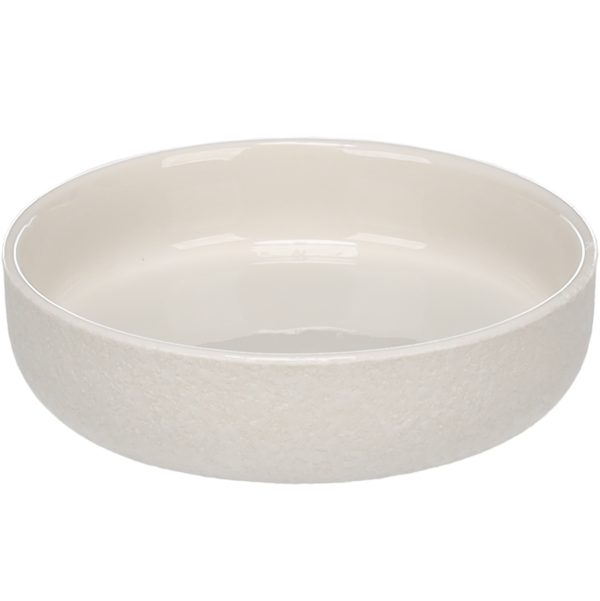 Flamingo Eram Ceramic Cat Bowl, White