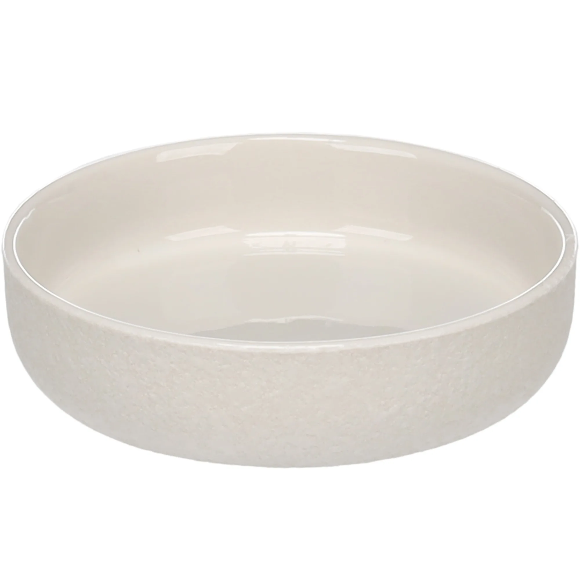 وعاء قطط سيراميك فلامينقو إيرام، أبيض