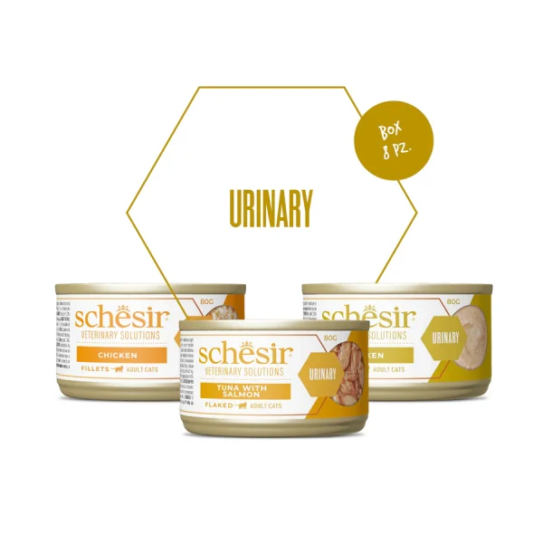 Schesir Veterinary Solutions Urinary Variety Pack Wet Cat Food, 3x80g - Image 2