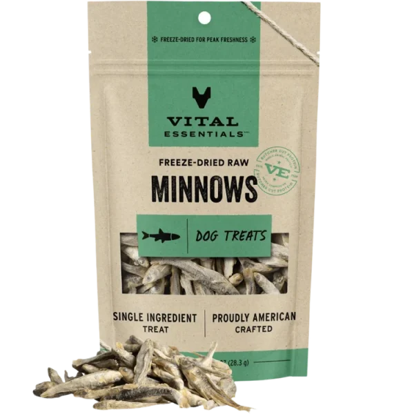 Vital Essentials Minnows Freeze-Dried RAW Dog Treat, 1.9oz