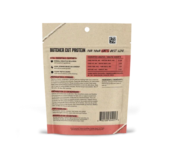Vital Essentials Chicken Breast Freeze-Dried RAW Cat Treat - Image 2
