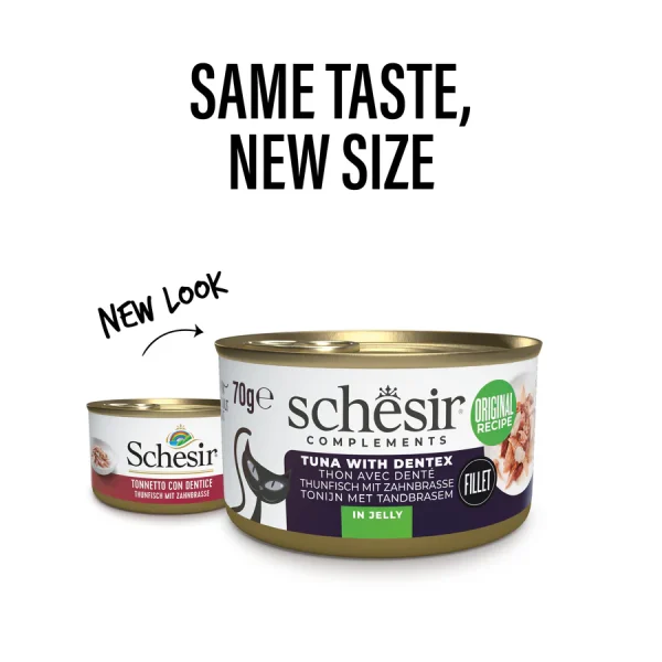Schesir Tuna with Dentex in Jelly Wet Cat Food, 70g - Image 2