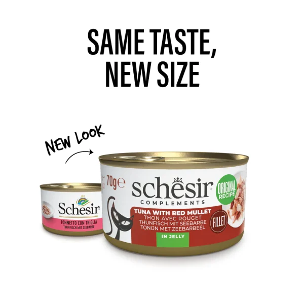 Schesir Tuna with Red Mullet in Jelly Wet Cat Food, 70g - Image 2