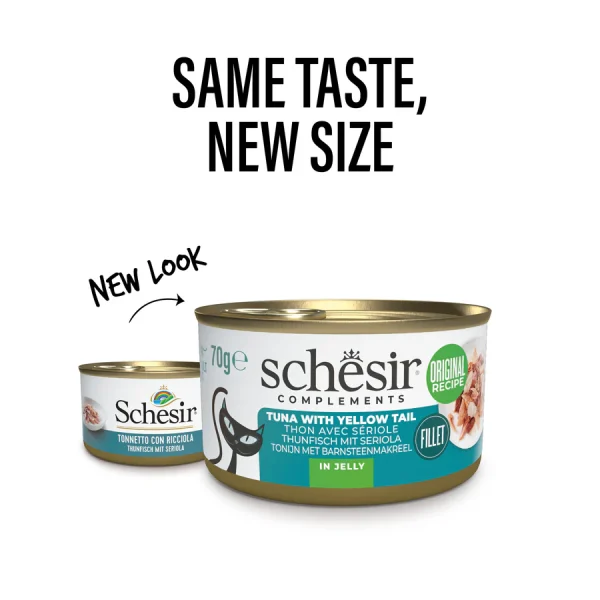 Schesir Tuna with Yellow Tail in Jelly Wet Cat Food, 70g - Image 2