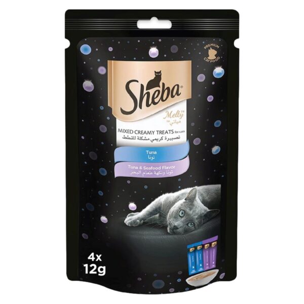 Sheba Melty Mixed Tuna Creamy Cat Treat, 48g