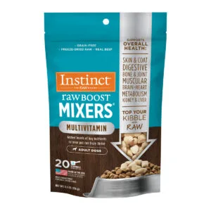 Instinct Raw Boost Mixers Multivitamin Freeze-Dried Raw Dog Food Topper, 5.5oz