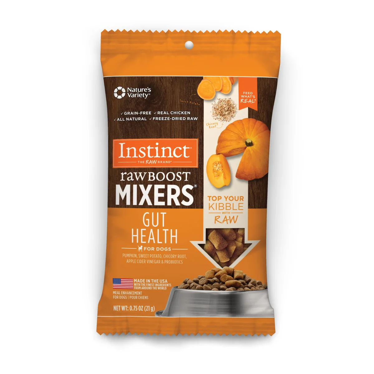 Instinct Raw Boost Mixers Gut Health Freeze-Dried Dog Food Topper