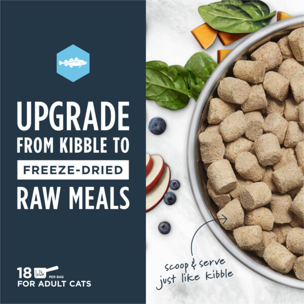 Instinct Raw Meals Wild Caught Alaskan Pollock Recipe Freeze-Dried Cat Food, 9oz - Image 2