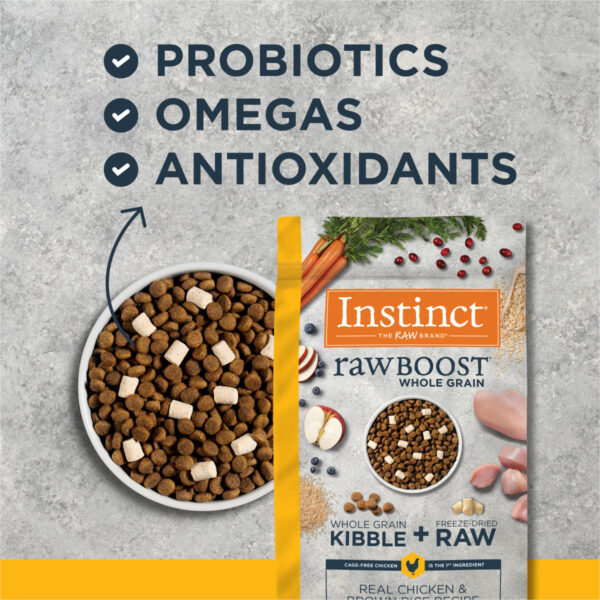 Instinct Raw Boost Whole-Grain Real Chicken & Brown Rice Dry Dog Food, 1.5kg - Image 2