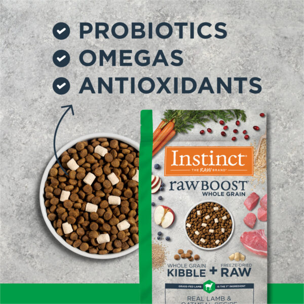 Instinct Raw Boost Whole-Grain Real Lamb & Oatmeal Dry Dog Food, 1.5kg - Image 2
