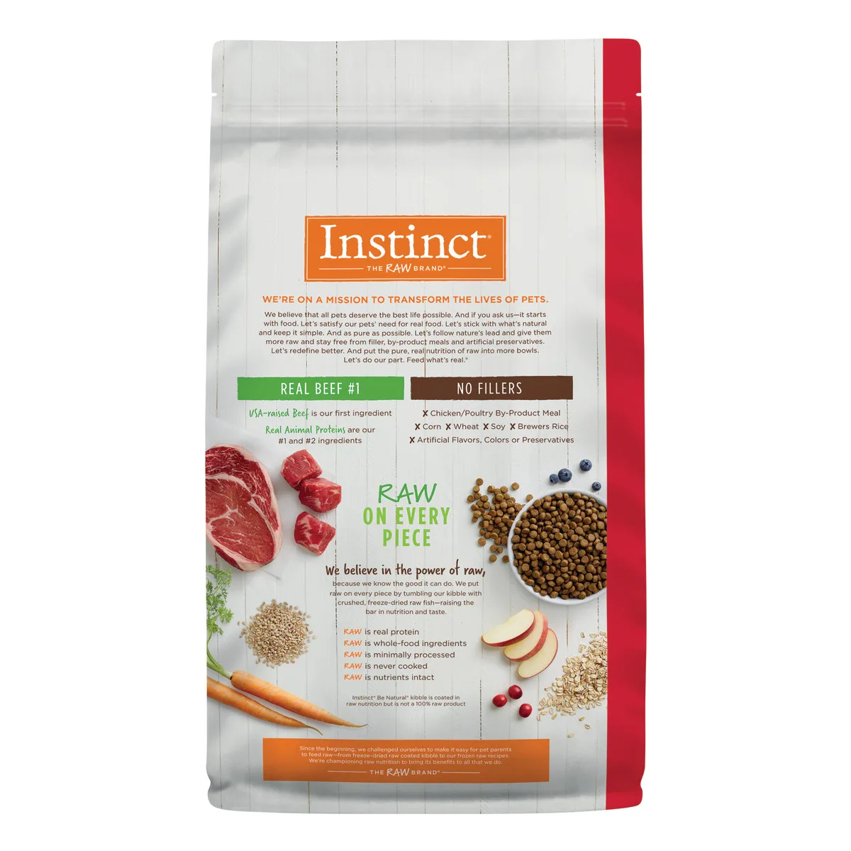 Instinct Be Natural Real Beef & Barley Dry Dog Food, 2 kg - Image 3