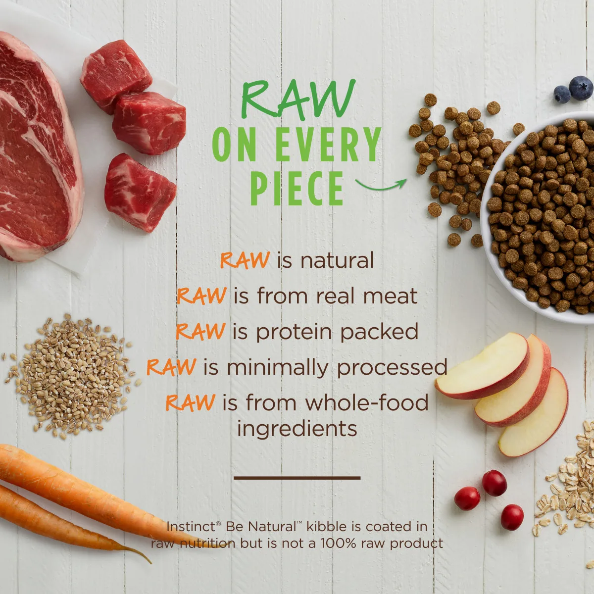 Instinct Be Natural Real Beef & Barley Dry Dog Food, 2 kg - Image 2